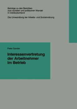 Paperback Interessenvertretung Der Arbeitnehmer Im Betrieb [German] Book