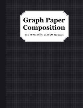 Paperback Graph Paper Composition Notebook: Quad Ruled 5x5, Grid Paper for Students in Math and Science Book