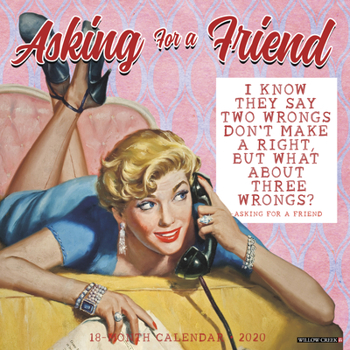 Calendar Asking for a Friend 2020 Wall Calendar Book