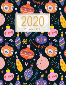 Paperback 2020 Planner: Weekly & Monthly Planner + Calendar Views - Christmas Planner Book