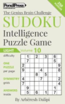 Paperback Sudoku Puzzle Books Volume 10. Light. Sudoku Intelligence Puzzle Game Book