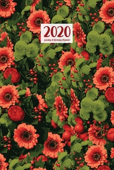 Paperback 2020 Weekly & Monthly Planner: January 1, 2020 - December 31, 2020 Priorities and To Do Column Goals Setting Page Red Aster Book
