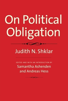 Hardcover On Political Obligation Book