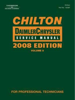 Hardcover Chilton Chrysler Service Manual, Vol. 2 Book