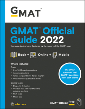 Paperback GMAT Official Guide 2022: Book + Online Question Bank Book