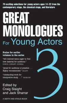 Hardcover Great Monologues for Young Actors Book