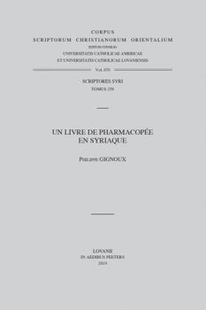 Paperback Un Livre de Pharmacopee En Syriaque [French] Book