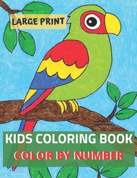 Paperback Large Print Kids Coloring Book Color By Number: 50 Unique Color By Number Design for drawing and coloring Stress Relieving Designs for Kids Relaxation Book