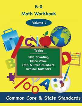 Paperback K-2 Math Volume 1: Skip Counting, Place Value, Odd and Even Numbers, Ordinal Numbers Book