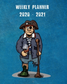 Paperback 2020-2021 Weekly Planner: 2 Year Weekly & Monthly View Organizer & Agenda with To-Do's - Comic Design Book