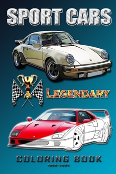 Paperback Legendary sports cars 1960-2004.: Coloring book for all ages. Book