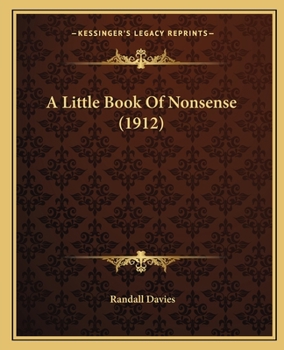 Paperback A Little Book Of Nonsense (1912) Book