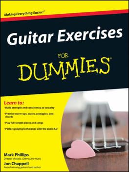 Paperback Guitar Exercises for Dummies [With CD] Book
