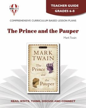 Paperback The Prince and the Pauper - Teacher Guide by Novel Units Book