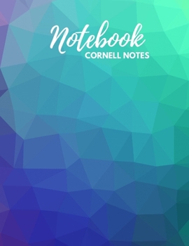 Cornell Notes Notebook: Cute Lined Journal - Cornell Template Note taking Study Method for College, High School, & Homeschool Students - Geometric ... - 126 pages - Large (8.5 x 11 inches)