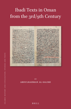 Hardcover Ibadi Texts in Oman from the 3rd/9th Century Book