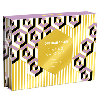 Galison Jonathan Adler Versailles Playing Card Set – Includes Two Decks of Gold Foil Stamped Cards in Sturdy Keepsake Box – Makes a Great Gift