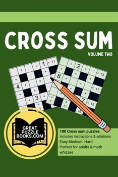 Paperback Cross Sum Volume Two [Large Print] Book