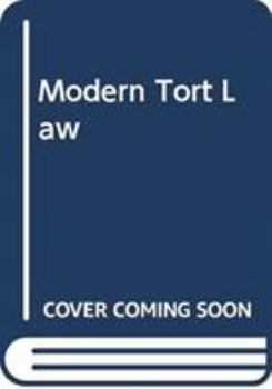 Paperback Modern Tort Law Book