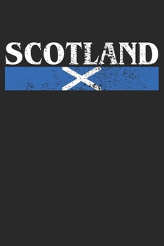 Paperback Notebook: Scotland Gift Dot Grid 6x9 120 Pages Book