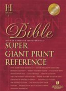 Imitation Leather Super Giant Print Reference Bible-HCSB [Large Print] Book