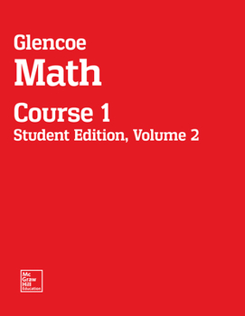 Paperback Glencoe Math, Course 1, Student Edition, Volume 2 Book