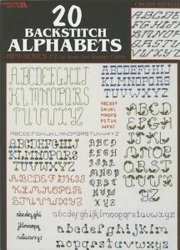 Paperback 20 Backstich Alphabets, Mini Series #2: Cross Stitch Book