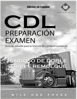 Paperback Examen de preparación para CDL: Endoso de doble remolque triple [Spanish] Book