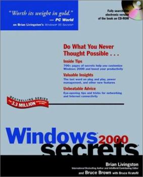 Paperback Microsoft Windows 2000 Secrets [With CDROM] Book