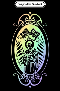 Composition Notebook: Spiritual Religious Christian Catholic St Genesius  Journal/Notebook Blank Lined Ruled 6x9 100 Pages