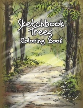 Paperback Sketchbook Trees Coloring Book