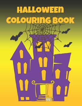 Paperback Halloween Colouring Book: Simple colouring designs for younger children for hours of spooky creative & mindful fun Book