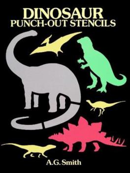 Paperback Dinosaur Punch-Out Stencils Book