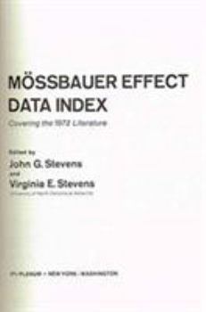 Hardcover Mossbauer index 1972 Book
