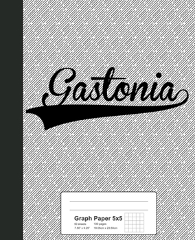 Paperback Graph Paper 5x5: GASTONIA Notebook Book