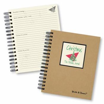 Spiral-bound Christmas Journal (Natural Brown) Book