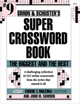 Paperback Simon & Schuster's Super Crossword Book