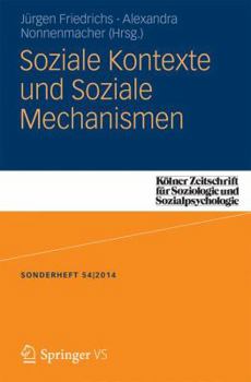 Paperback Soziale Kontexte Und Soziale Mechanismen [German] Book