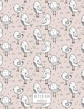 Paperback Notebook: Cute bird on grey cover and Dot Graph Line Sketch pages, Extra large (8.5 x 11) inches, 110 pages, White paper, Sketch Book