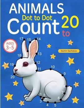 Paperback Animals: Dot To Dot Count to 20 (Kids Ages 3-5) Book