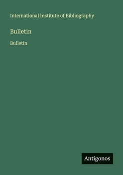 Paperback Bulletin: Bulletin [French] Book