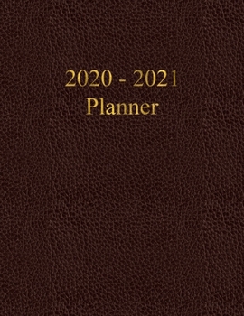 Paperback 2020 - 2021 Planner: Academic and Student Daily and Monthly Planner - July 2020 - June 2021 - Organizer & Diary - To do list - Notes - Mont Book