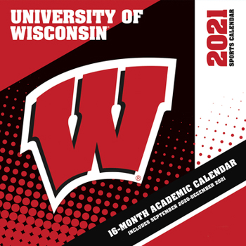 Calendar Wisconsin Badgers 2021 12x12 Team Wall Calendar Book