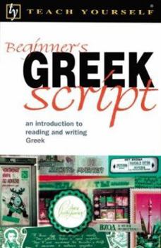 Paperback Teach Yourself Beginner's Greek Script Book