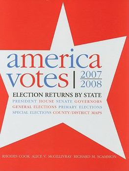 Hardcover America Votes 28: 2007-2008, Election Returns by State Book
