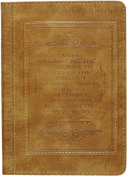 Leather Bound Serenity Prayer Journal Book