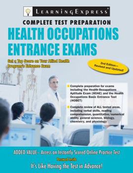 Paperback Health Occupations Entrance Exam Book