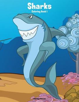 Paperback Sharks Coloring Book 1 Book