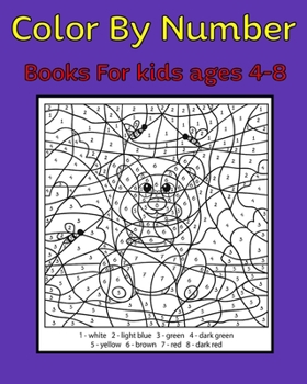 Paperback Color By Number Books For kids ages 4-8: 50 Unique Color By Number Design for drawing and coloring Stress Relieving Designs for Adults Relaxation Crea Book