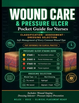Paperback Wound Care and Pressure Ulcer Pocket Guide for Nurses.: Classification, Assessment, Dressing Selection, and Safe Management of Every Common Wound Type Book